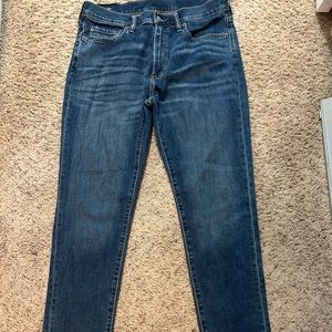 Abercrombie & Fitch Mens 32x32 athletic stretch jeans and Hollister long sleeve